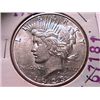 1923-S Peace Dollar AU50