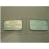 Image 1 : Two Ampex 1 Oz Pure Silver Bars