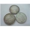 Image 1 : Three 1921 Morgan Dollars