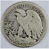 Image 2 : 1917D obverse Walker half $  strong rim and date G/VG  GS VG =  $26  est $25-$28