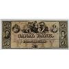 Image 1 : $50  CANAL BANK NOTE REMAINDER NOTE NEW ORLEANS LA  CU