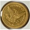 Image 2 : 1852 $2.50 GOLD LIBERTY XF/AU