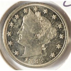 1883 NO CENTS LIBERTY NICKEL MS-63