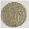 Image 1 : 1874  Shield nickel  VF est $ 75-$80