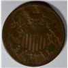 Image 1 : 1864 SMALL MOTTO TWO CENT VG