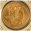Image 2 : 1875 NETHERLANDS 10 GUILDER GOLD AU/UNC