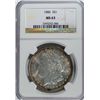 Image 1 : 1886 MORGAN DOLLAR NGC MS 63 WHITE + COLOR