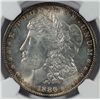 Image 2 : 1886 MORGAN DOLLAR NGC MS 63 WHITE + COLOR