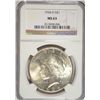 Image 1 : 1934 D PEACE DOLLAR NGC MS 63