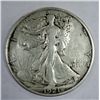 Image 1 : 1921 WALKING LIBERTY HALF DOLLAR VF RIM NICK REV.