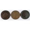 Image 1 : LARGE CENT LOT: 1841 VF ROUGH, 1817 VG, 1854 FINE