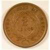 Image 1 : 1864 LARGE MOTTO 2 CENT PIECE NICE AU+