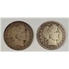 Image 1 : 1902S and 07O  Barber quarters all original color strong VG  est $35-$40