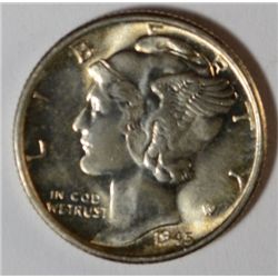 1945-S MERCURY DIME MS66 SUPER