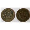 Image 2 : 1852 LARGE CENT VG+ 2 PCS