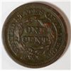 Image 2 : 1851 LARGE ONE CENT XF