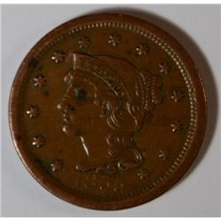 1855 LARGE CENT VF