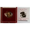 Image 1 : 1987 PROOF ENGLAND GOLD SOVEREIGN IN ORIGINAL BOX  WITH COA!