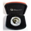 Image 2 : 2012 AUSTRAILIAN ONE OUNCE .999 SILVER DRAGON/GOLD GILT WITH BOX AND CERTIFICATE