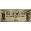 Image 1 : 1835 $1.00 BANK OF WASHTENAL, MI. NOTE