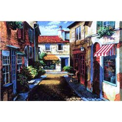 Anatoly Metlan, Village in Provence, Signed Canvas SS