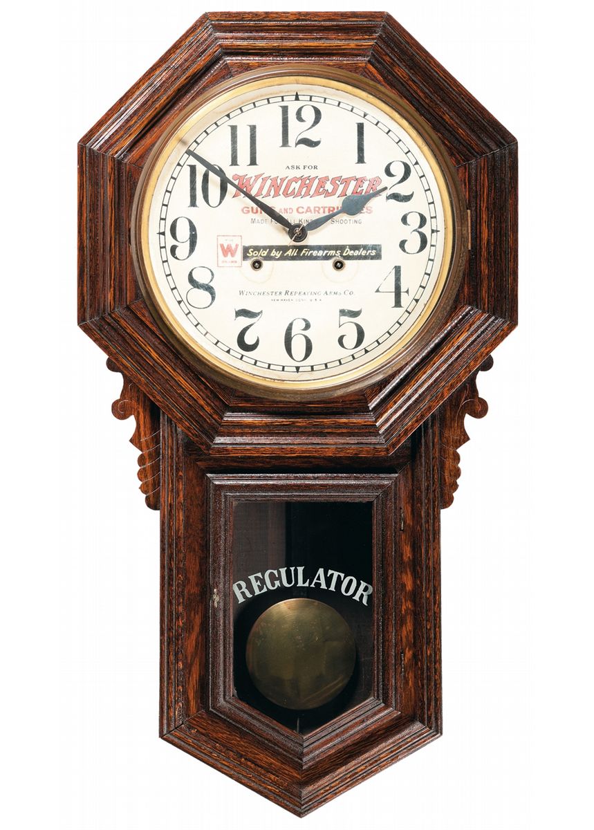 Winchester Advertising Regulator Clock