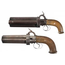Collector's Lot of Two Unique Pepperbox Pistols