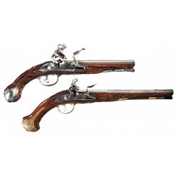 Two European Flintlock Pistols