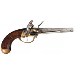 Maubeugs Marked French Model 1777 Martial Flintlock Pistol