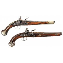 Two European Flintlock Pistols