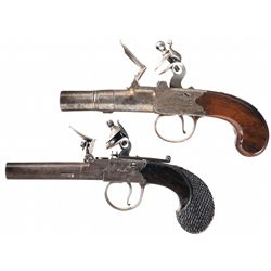 Lot of Two London Flintlock Pistols