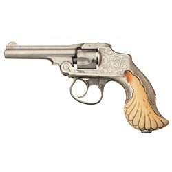 Extremely Rare Documented Tiffany and Co. Marked Smith & Wesson First Model 32 Safety Hammerless DA