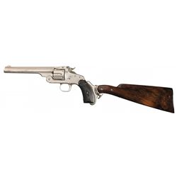 Scarce Smith & Wesson New Model No. 3 Australian Single Action Revolver with Attachable Shoulder Sto
