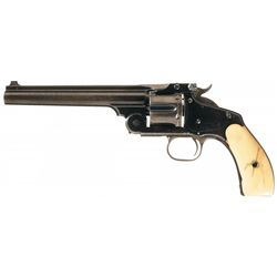 Scarce Smith & Wesson No. 3 Target .32-44 Single Action Revolver with Ivory Grips and Factory Letter