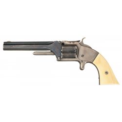 Early Very Fine Civil War Smith & Wesson Model No. 2 Army Revolver with 5 Inch Barrel, Ivory Grips,