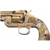 Image 3 : Engraved Gold Finish Smith & Wesson First Model American Transition Single Action Revolver with Pear