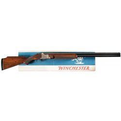Engraved Winchester Model 101 Pigeon Grade Over/Under Trap Shotgun with Original Box