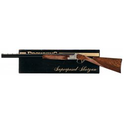 Exceptional R. Coenen Signed and Engraved Diana Grade Belgian Browning Superposed 20 Gauge Shotgun w