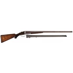 Parker Bros. GH Grade Side by Side Shotgun with Extra Barrel and Research Letter
