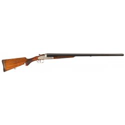 Engraved Armas Bost Side by Side Side lock Shotgun