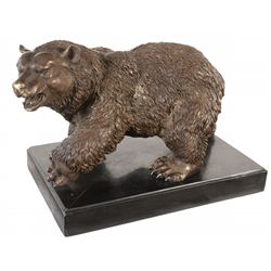 Majestic Bronze Sculpture Trophy Black Bear