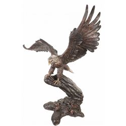 DeLier Marked Large Polychrome Eagle