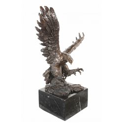 Fratin Marked Landing Eagle Bronze