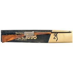 "T.MORI" Signed, Engraved and Gold Highlighted Browning Model 1895 High Grade Lever Action Rifle wit