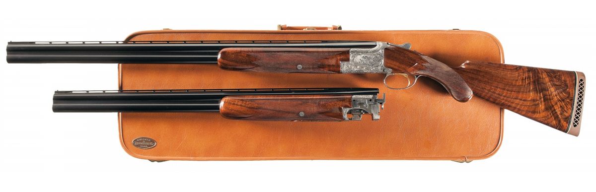 R. Dewil Signed and Engraved Belgian Browning Diana Grade Two Barrel ...