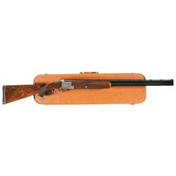 Belgian Browning Superposed Pigeon Grade Broadway Trap Shotgun with Case