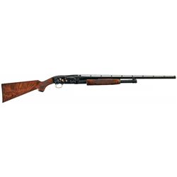 Engraved and Gold Highlighted 28 Gauge Browning Model 12 Grade V Slide Action Shotgun