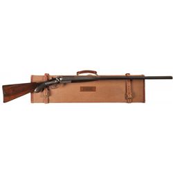 Webley & Scott Back Action Double Barrel Hammer Shotgun with Takedown Case