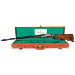 Engraved Angelo Zoli Side by Side Shotgun with Hardcase