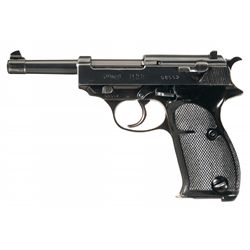 Excellent Rare Early Walther Early Zero Series P-38 Pistol with Matching Magazine